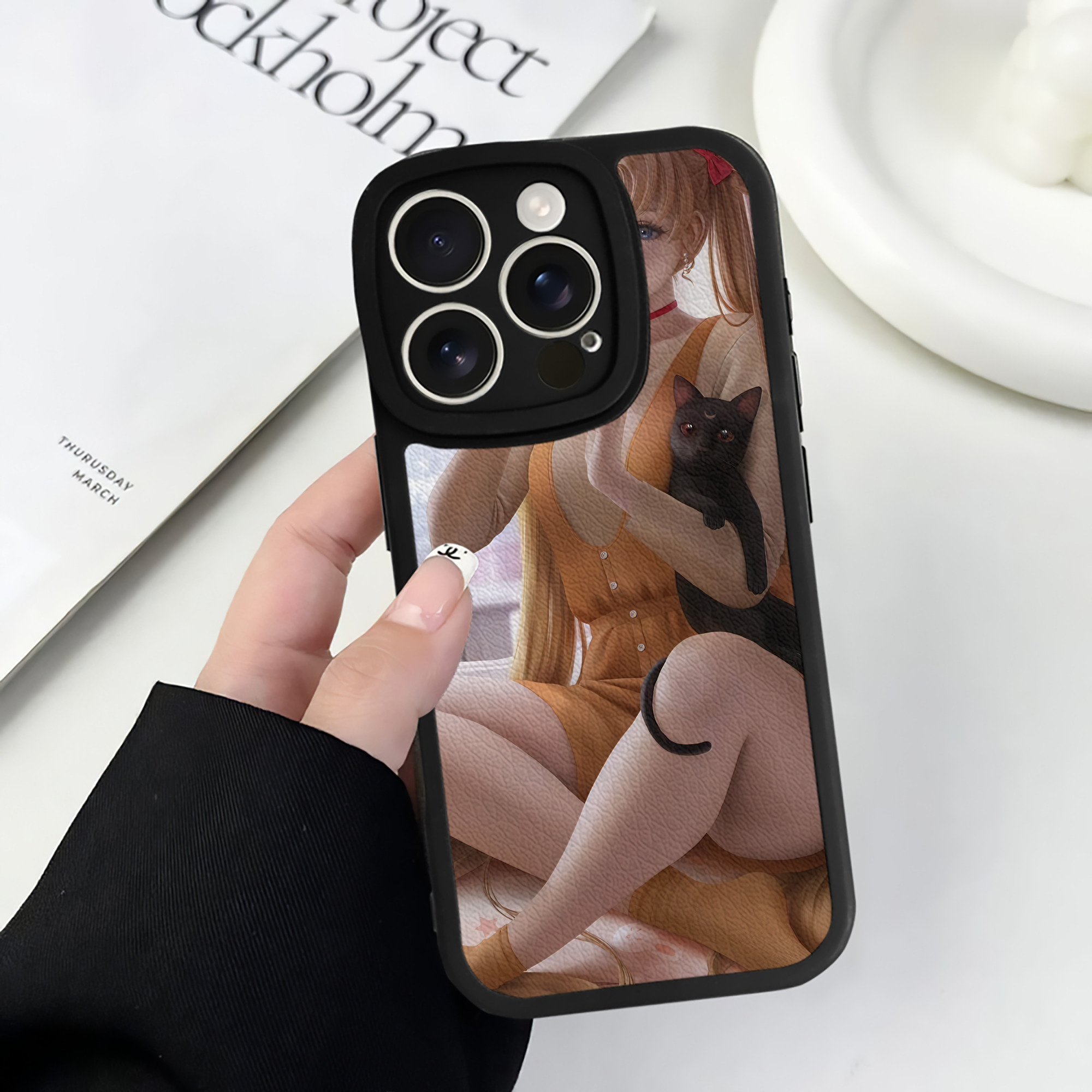 （画像用） 美少女戦士セーラームーン Sailor Moon 【iPhone 16シリーズ対応】シリコンスマホケース（レザー調） 材質：シリコン